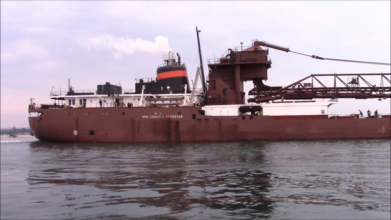 Lake Guardian EPA ship & Honorable James L. Oberstar Freighter