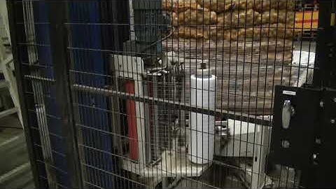 1307 Potato Palletizer 10kg bags Net Wrapper