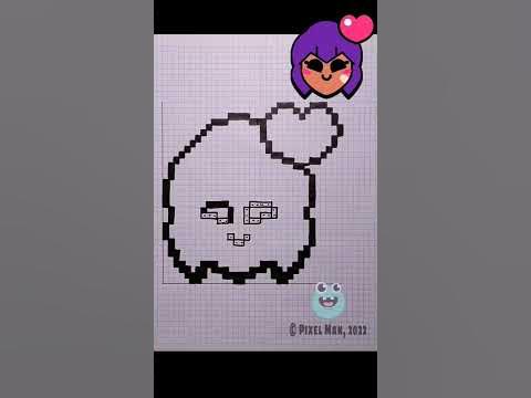 Как нарисовать значок ШЕЛЛИ по клеточкам Бравл Старс |Brawl Stars # ...