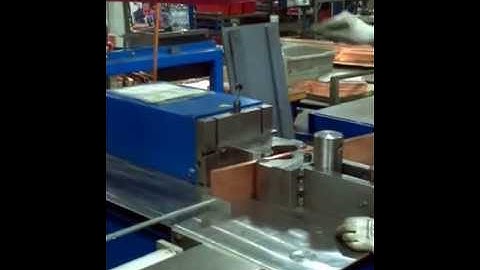 Compound bending of a 1" x 4" copper bar on a Stierli horizontal bender