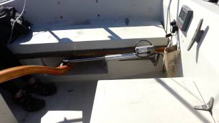 Linear Actuator - Tiller Steering - Testing Aboard Iniscaw, a Martin 32