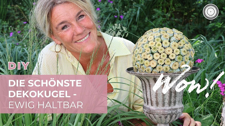 DIY - EWIG HALTBARE DEKOKUGEL  und ZIEGELFORM sommerlich dekorieren -  sooo einfach, das kann JEDER