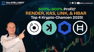 Render, Kaspa, Chainlink &amp; Hedera Prognose: 600%+ Potenzial? (Chartanalyse 2025)