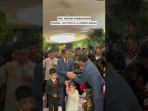 Jokowi Kondangan Dikawal Cucu #jokowi #janethes #lalembahmanah