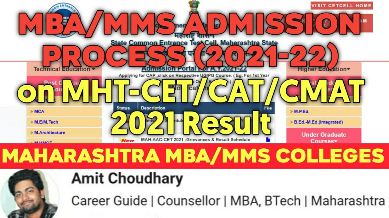 MBA/MMS Admission Process & schedule Updates After CET 2021 | 2021-22 | Master of Management Studies