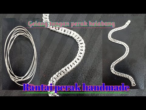 Cara membuat gelang tangan perak lipan (handmade silver centipede bracelet)