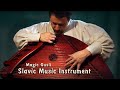 Russian Musical Instruments Performance on the gusli (russian harp or box-zither)