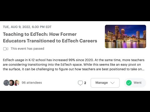 Teaching to EdTech: How Former Educators Transitioned to EdTech Careers ...