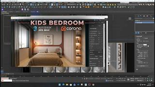 Quick Tip: Kids Bedroom Modeling in 3ds Max + Corona