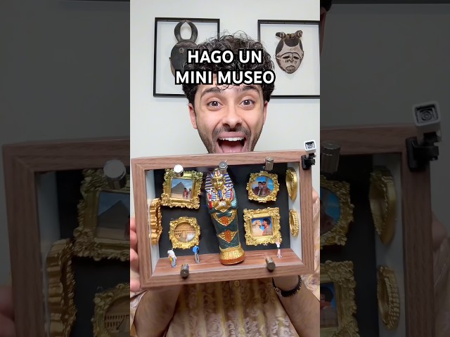 Hago un MINI MUSEO🎨🖌️ #diy #diycrafts #ideascreativas #manualidades #museo #asmr #shorts