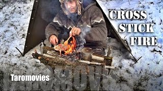 Bushcraft Cross Stick Fire / HD