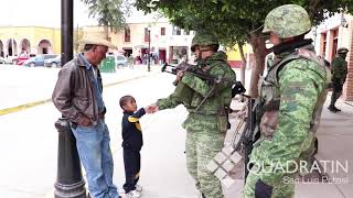 Guardia Militar arribó a Villa de Reyes, SLP