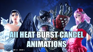 All Heat Burst Cancel Animations in Tekken 8