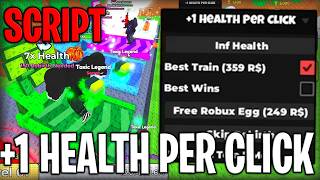 Famous [🔥NEW] +1 Health Per Click BEST Script Auto Click & Free Gamepasses Roblox 2026 Profile
