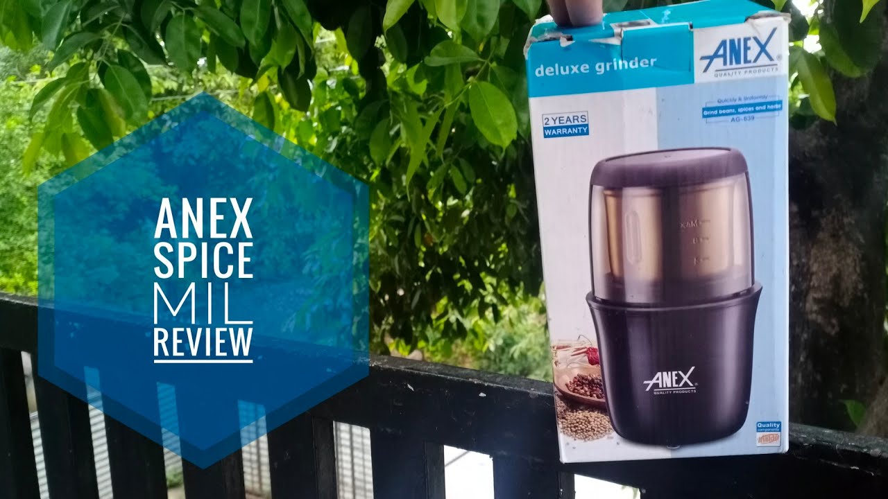 Anex deluxe grinder/ spice mil detailed review with demo and price Anex Grinder YouTube