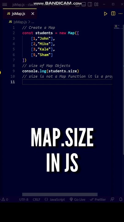 JavaScript Map size Is Not A Method shorts javascript javascript-map-size-is-not-a-method-shorts-javascript