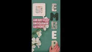 Kids’ Room Decor DIY: Decoupage Name Letters Wall Art