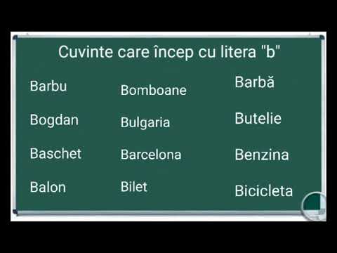 Cuvinte care incep cu litera B , cuvant care începe cu B exemple