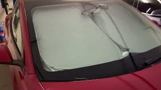 BASENOR for 2016 2023 Tesla Model Y Model 3 Windshield Sunshade Review Tesla Model 3 Windshield Size