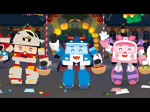 ¡Emocionante Fiesta de Halloween con POLI│6 Canciones en Inglés│Niños│Robocar POLI TV Español Latino