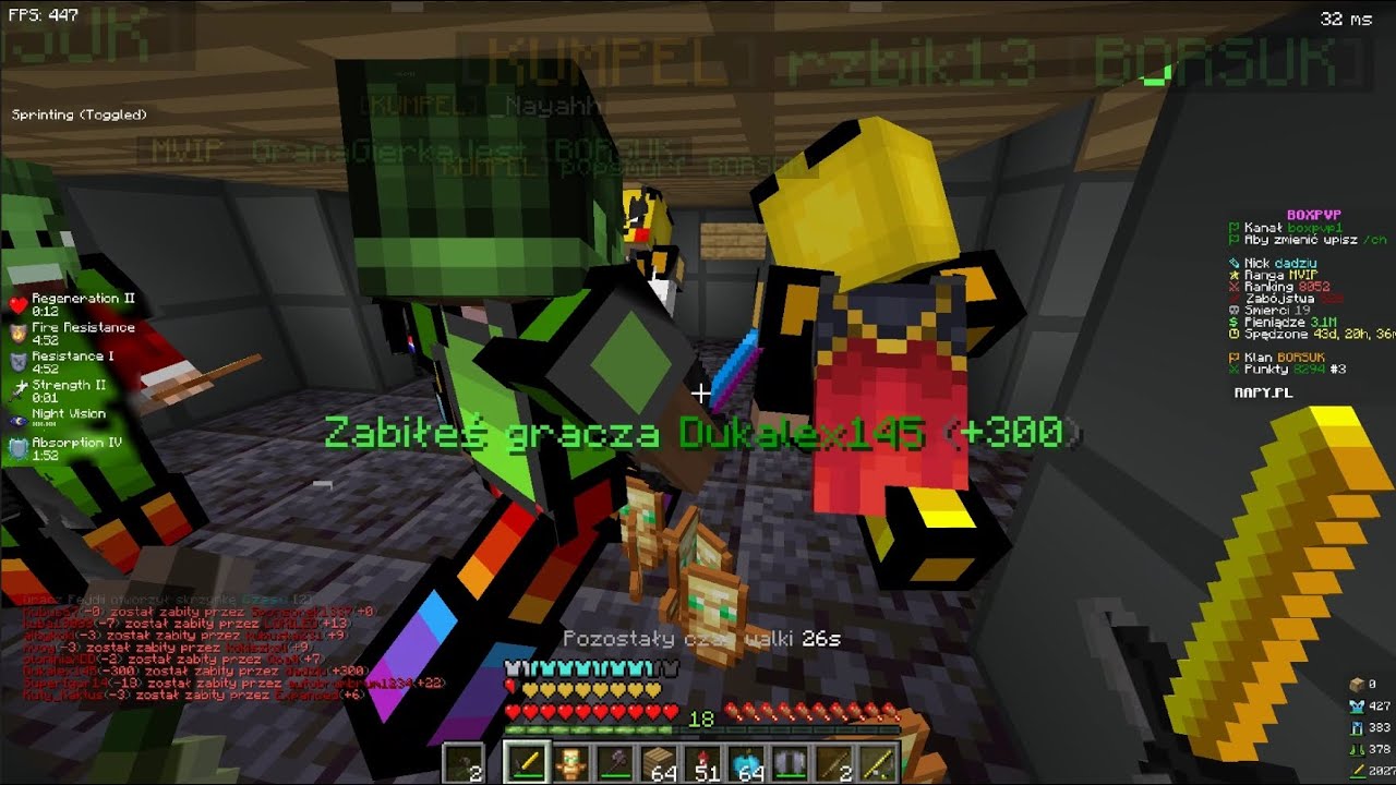 ZDOBYŁEM NAJLEPSZY MIECZ NA SERWERZE RAPY.PL BOXPVP GRUBE LOSOWANIE KASKI *ZOBACZ JAK*