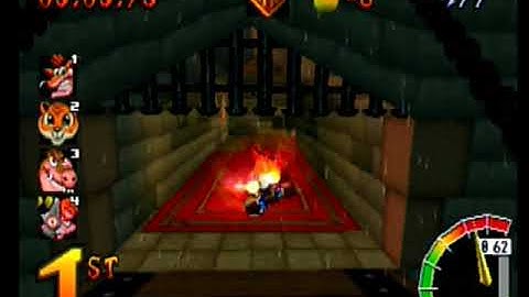 CTR Crash Team Racing: Arcade: Cortex Castle: Single: Medium: 7 Laps [Race Time] - Playstation 1