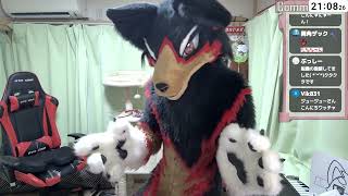 【fursuit/獣化#135】今週は火曜のもふもふタイム🐾【ジュージュー/JuuJuu】#fursuit #獣化 #live