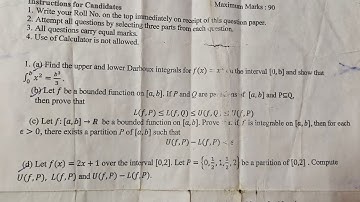Riemann Integration PYQs solved | 3rd Sem | Bsc. Hons. Maths | DU | 2nd year | Darboux Sum Integral
