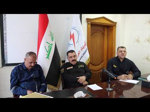 المهندس زيدان خلف خضر مدير عام الشركة العامة لتوزيع كهرباء الشمال يشيد بملاكات كهرباء كركوك