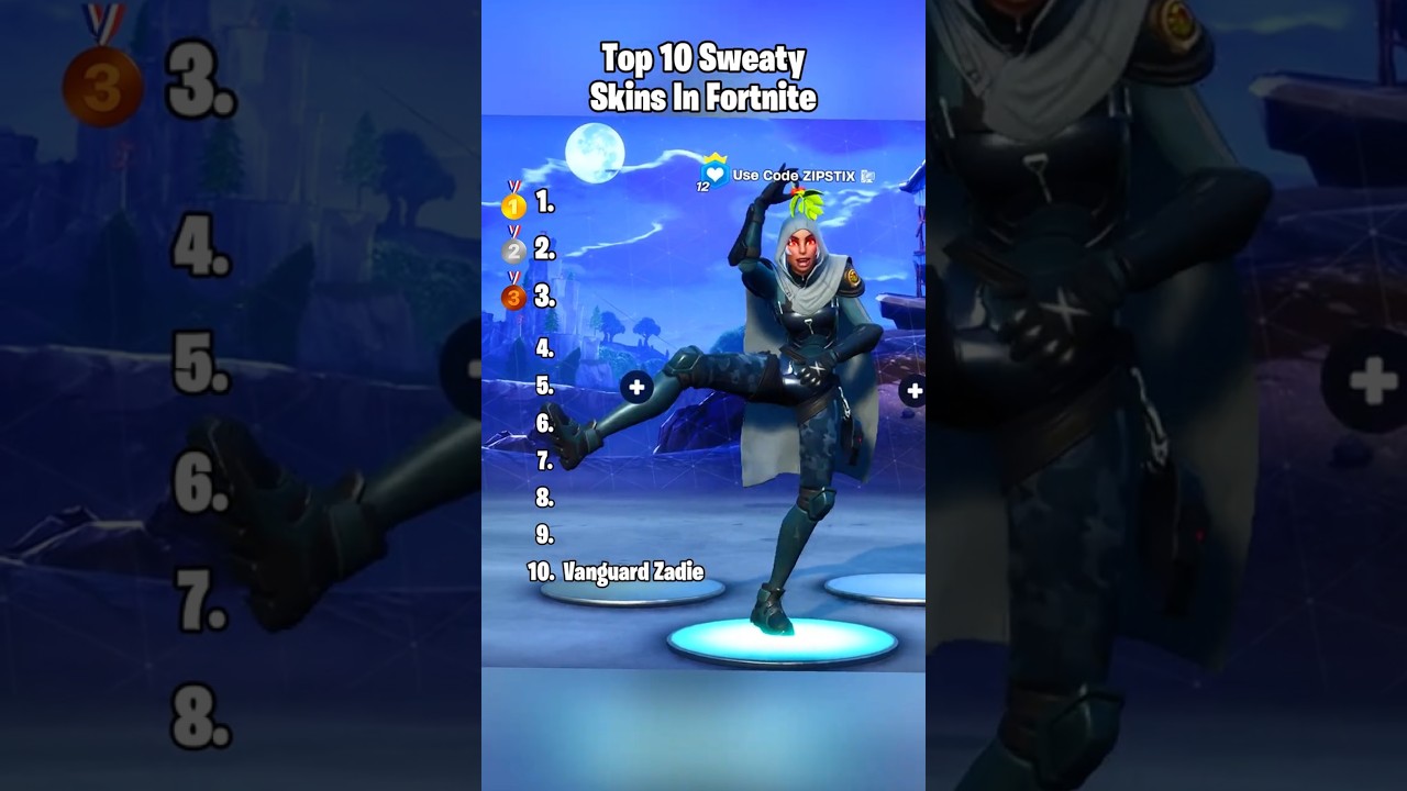 Top 10 SWEATY Skins in Fortnite 😍