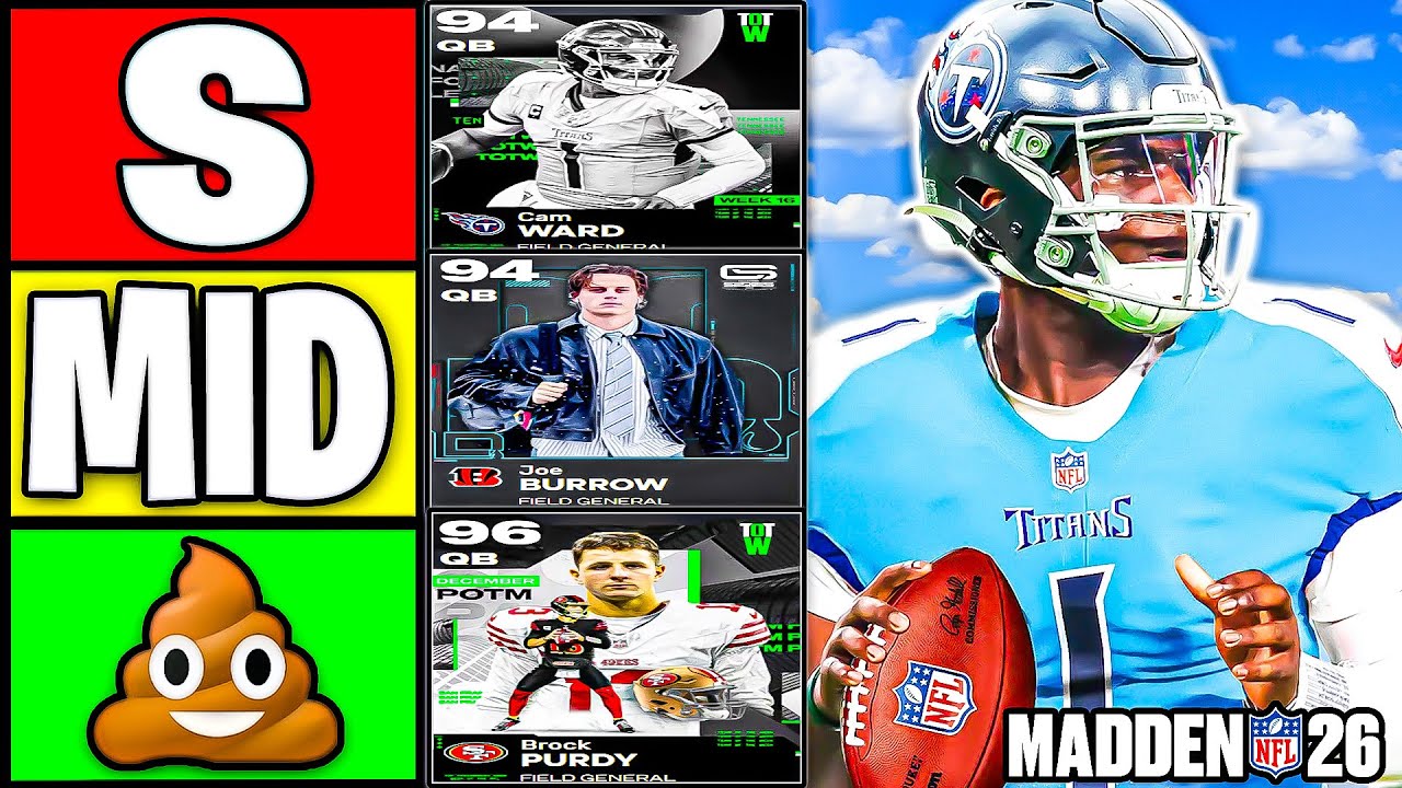 Ranking THE BEST QUARTERBACKS In Madden 26 Ultimate Team!