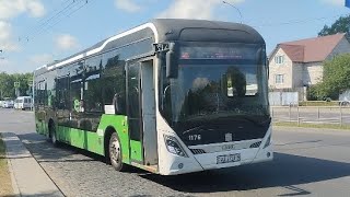 Поездка на электробусе CRRC №2 AI 4723 маршрут такой же как и у МАЗ 105 №24