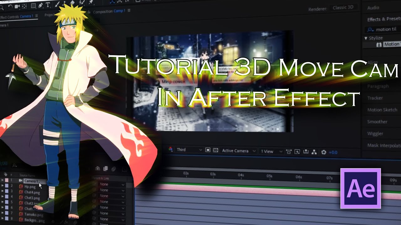 3d Camera Movement Tutorial In After Effect - YouTube