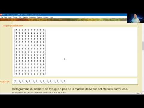Cours 3 Marche aléatoire et distribution binomiale, une expérience numérique, 10 min