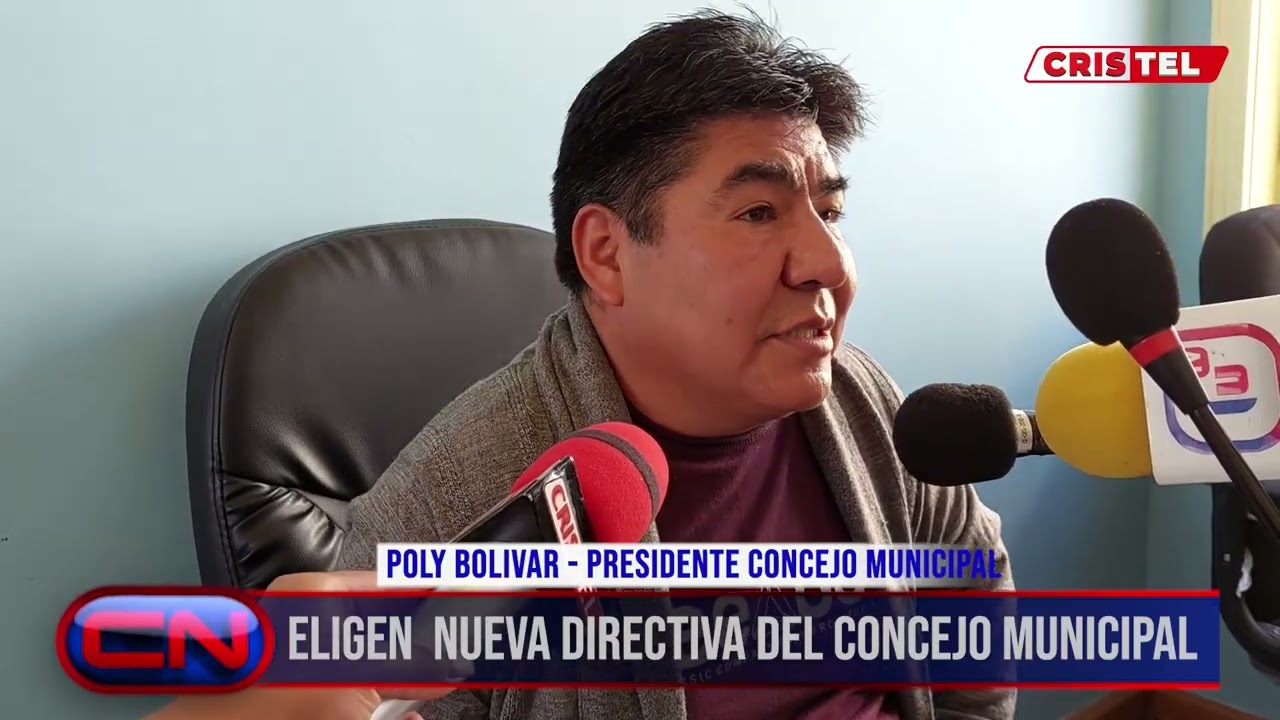 CN - POLY BOLIVAR ES EL NUEVO PRESIDENTE DEL CONCEJO MUNICIPAL