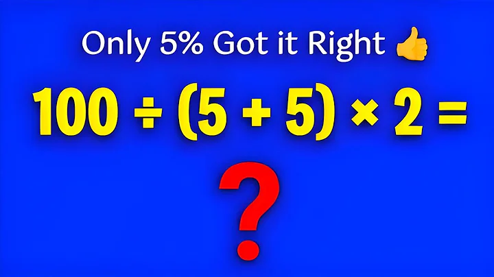 Can You Beat This PEMDAS  Challenge? (Most Can’t) 100 ÷ ( 5 + 5 ) × 2 = ? ➗🔥🇺🇸 🇨🇦