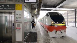 奥羽本線 特急つがる3号 青森行き E751系A-102編成 2022.02.23