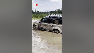 LR Defender with a bad tyres in the mud - watch the full video of big off road test on our channel!