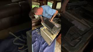 Removing A Cooling Unit From A Norcold N811 Fridge.