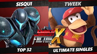 Smash Factor X - Sisqui (Dark Samus) Vs. Tweek (Diddy Kong) Smash Ultimate - SSBU