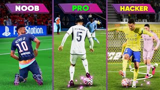 NOOB vs PRO vs HACKER | EA FC 24 PS5 Pro