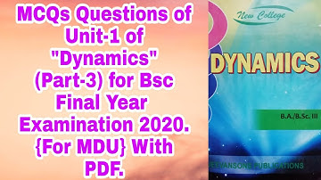 Dynamics MCQ