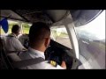 Dornier 328 Cockpit view - Visual approach runway 02 at Medellin (Olaya Herrera) Airport