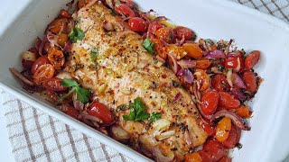EASY Salmon bake | Heathy quick Dinner