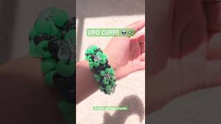 Ufo cuff #bracelet #kandikid #itsathzirisart #beads #artncrafts #kandi #viral #diycrafts #art