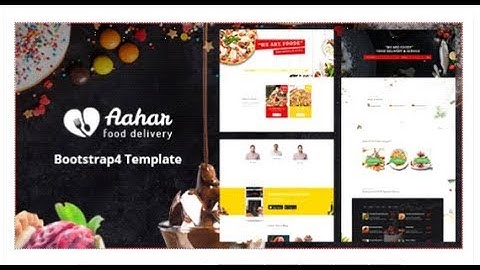 Aahar - Food Delivery Service Bootstrap4 Template | Themeforest Templates