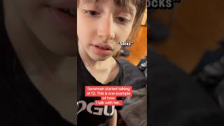 Profound autism, talking at the age of 13.