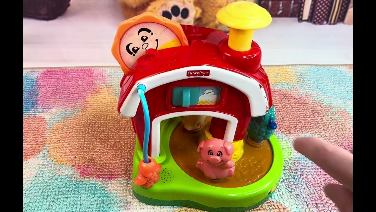 Fisher-Price Barnyard Carousel 🎠🐮 Farm Animal Music Fun Vintage 2004
