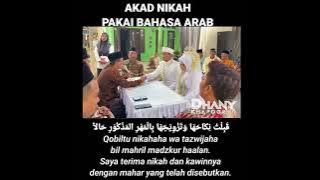 Gampang Sekali Langsung Bisa Akad Nikah Bahasa Arab
