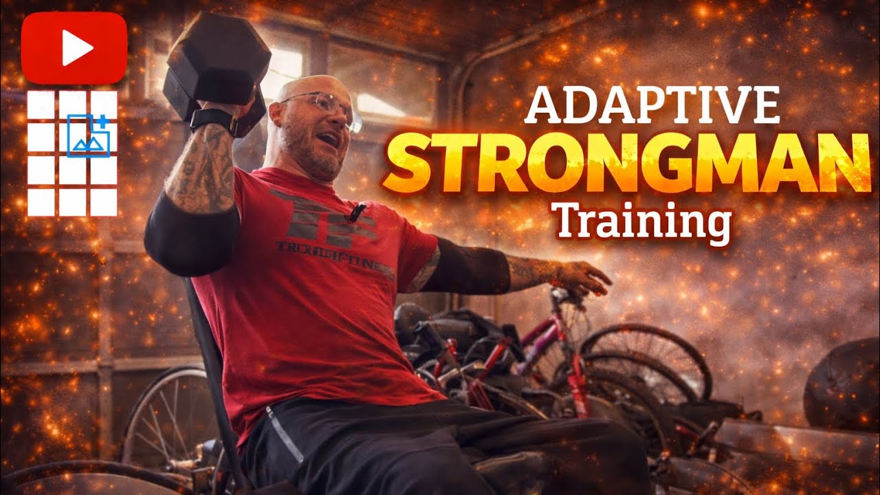 Official strongman GAMES adaptive seated training - YouTube